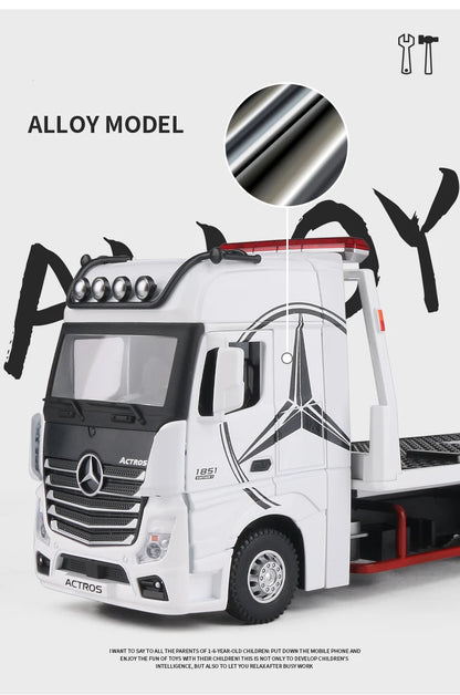 New Alloy Large Size Deck Flatbed Trailer Model.