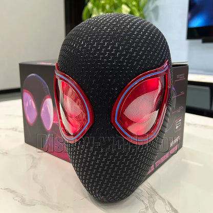 Marvel Gwen Miles Spiderman Spider-Man Mask Anime Figure Luxury Helmet Rechargeable Remote Eyes Movable mask Cosplay.