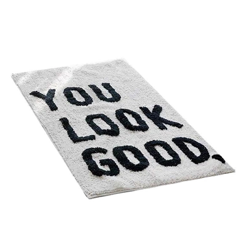 "YOU LOOK GOOD" Fluffy Rugs.