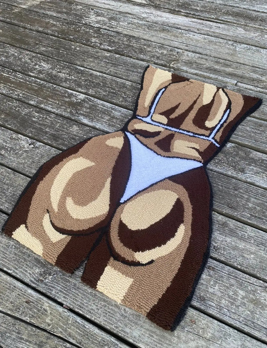 Sexy Butt Imitation Cashmere Rugs.