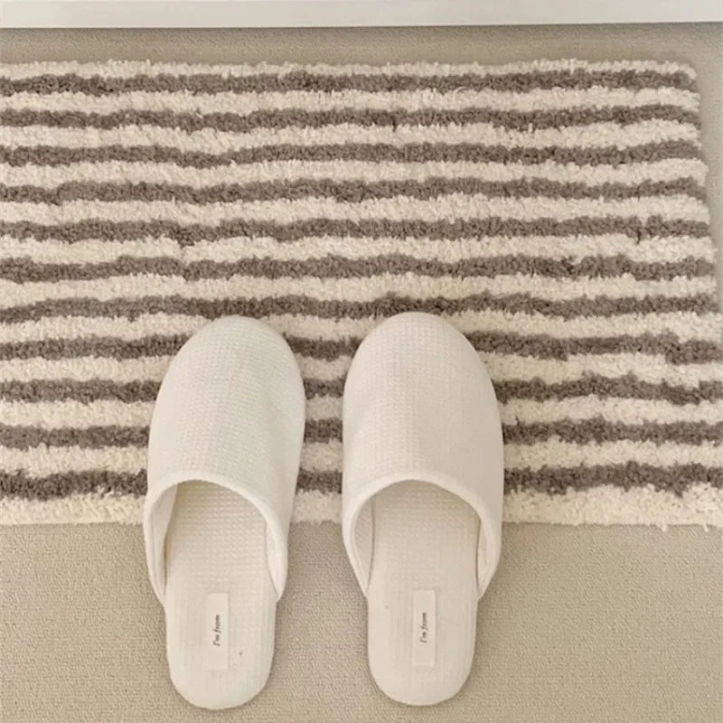 40x70cm Flocking Bath Mat Anti-slip Absorbent Bathtub Foot Pad.
