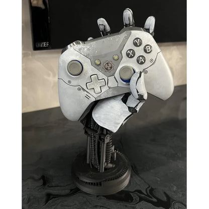 Cyberpunk Robotic Hand Statue Game Controller Stand.