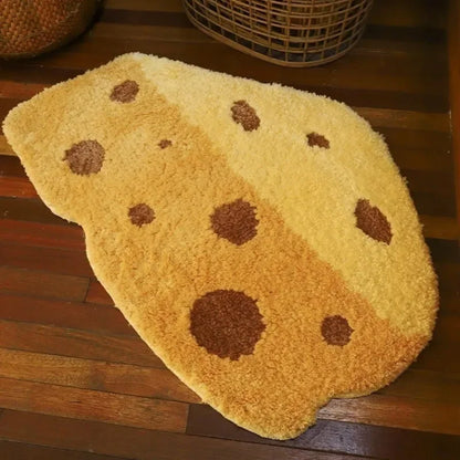 Cheese Shapes Area Rugs.