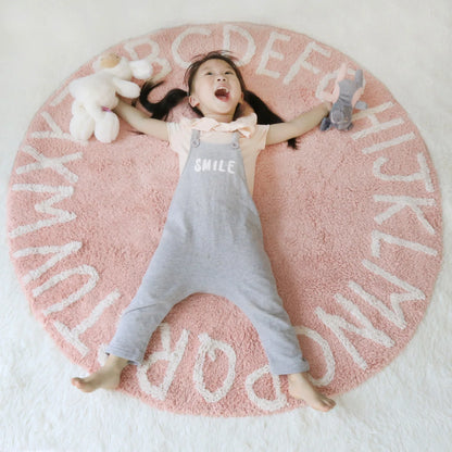 Cartoon Alphabet Children's Carpet Fluffy Soft Baby Crawling Rugs.