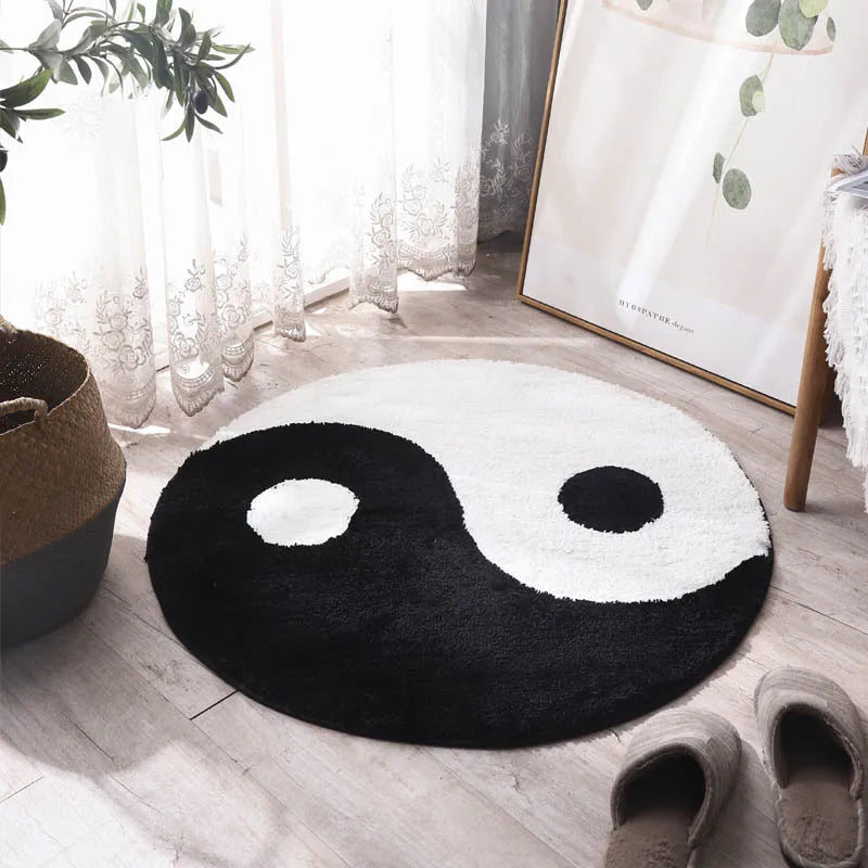 Yin and Yang Tuft Soft Rugs.