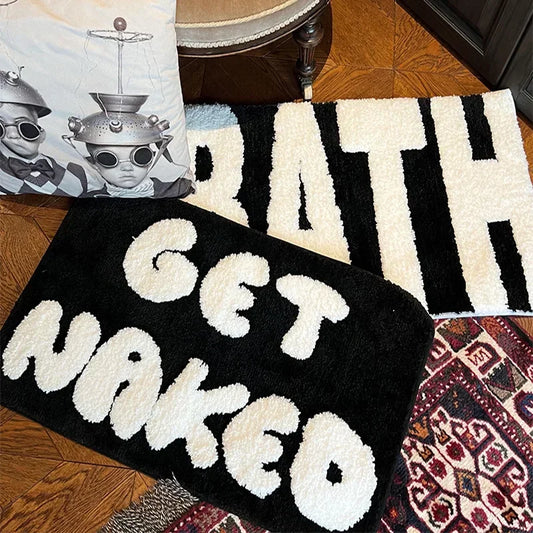 Nordic Black and White Tufted Rugs.