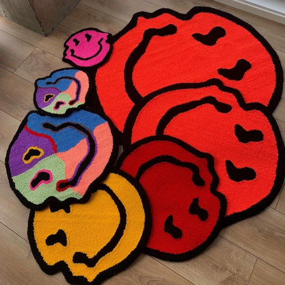 Smiling Soft Fluffy Carpet Rugs.