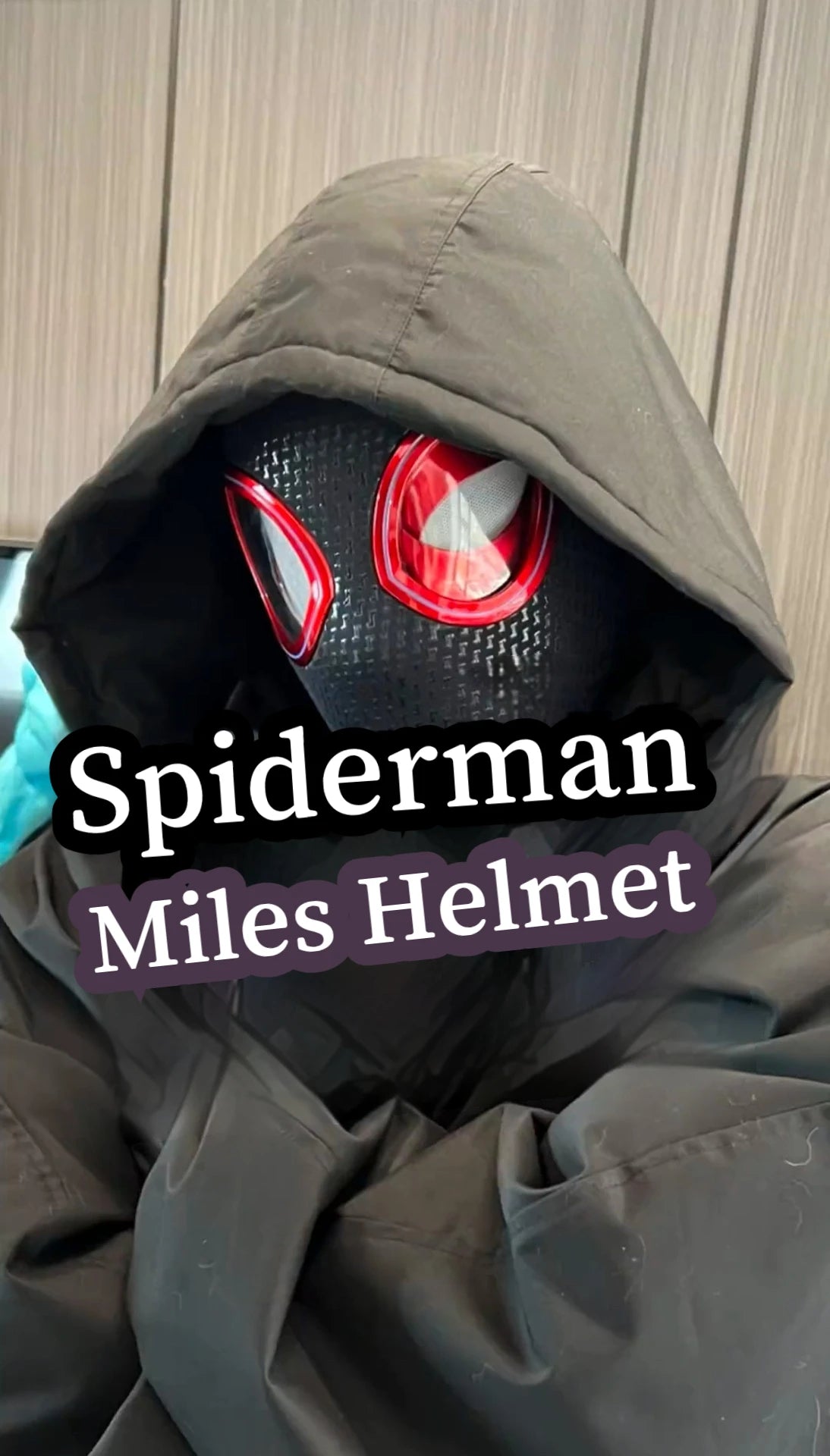 Mascara Miles Morales Spiderman Headgear.
