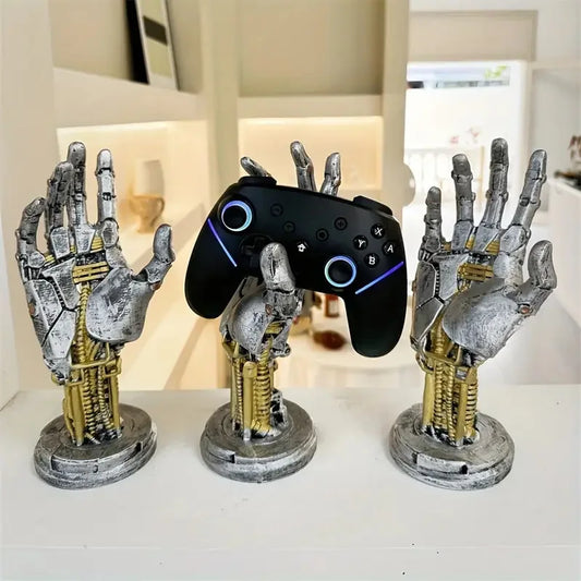 Futuristic Sci-fi Style Robotic Arm Decoration Gamepad Holder.