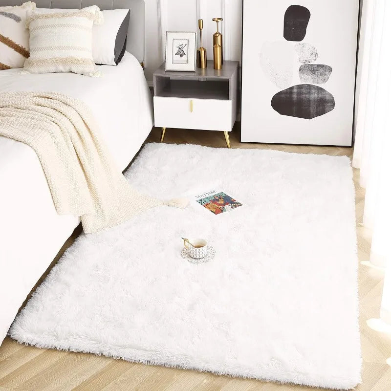 Fluffy Rugs for Living Room, Large Area Rugs With Memory Foam.