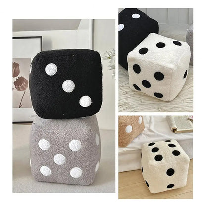 20cm Dice Plush Cubic Cushion Stuffed Pillow Cushion.