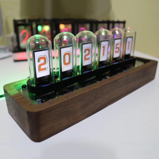 Nixie Tube RGB Digital Led Glow Tube Clock.