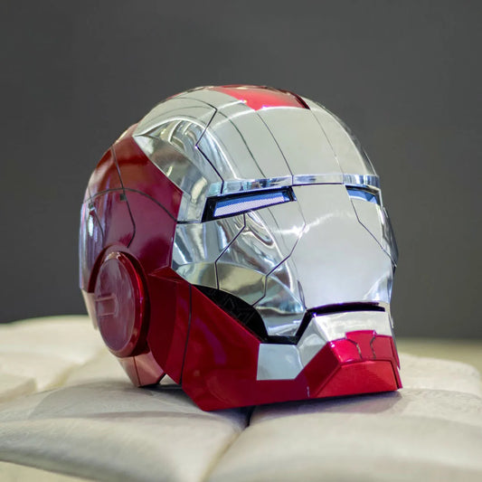 Avenger Iron Man Mk-5 Helmet Electric with Voice-Controlled Cosplay Helmet.