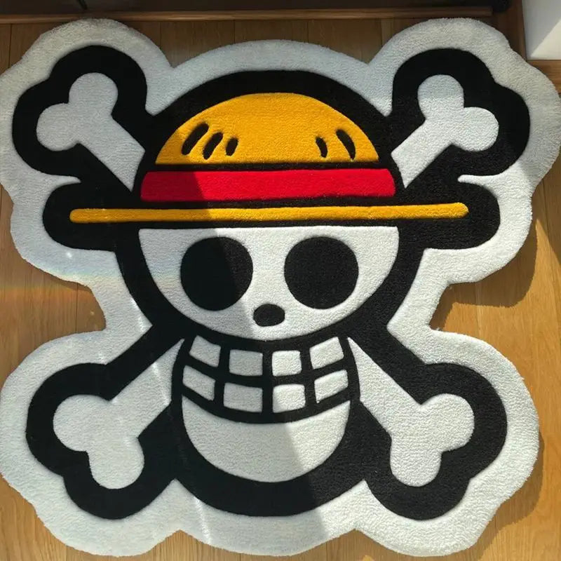 Anime One Piece Straw Hat One Piece Skull Home Rugs.