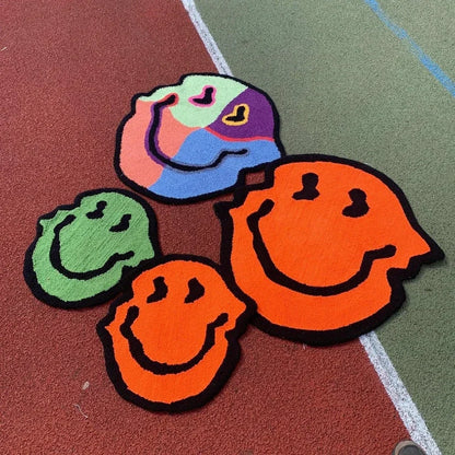 Smiling Soft Fluffy Carpet Rugs.