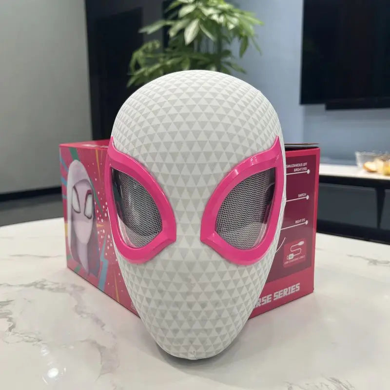 Gwen Spider Man Moving Eyes Helmet Mask.