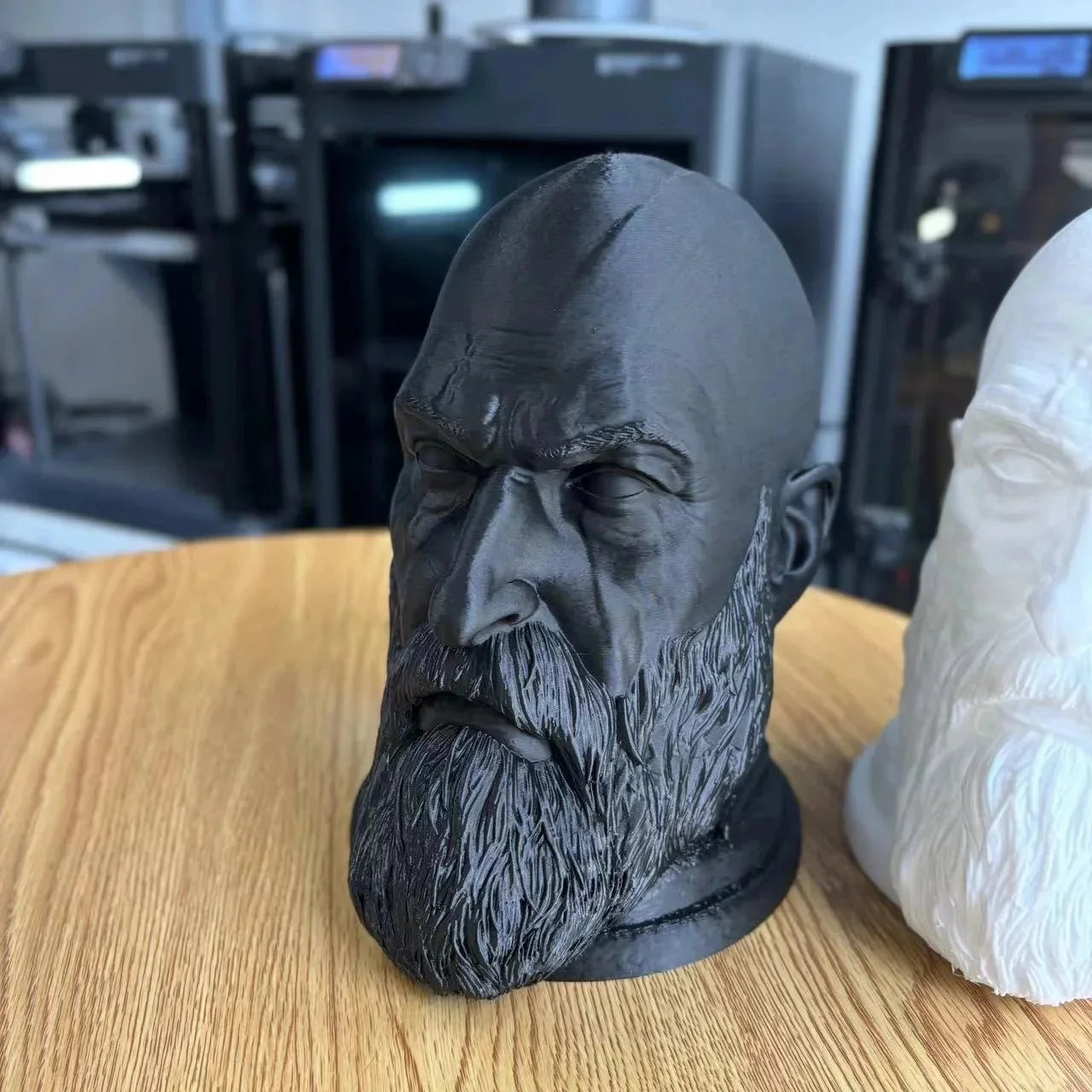 God Of War Kratos Statue Headphone Stand Holder.