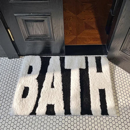 Nordic Black and White Tufted Rugs.