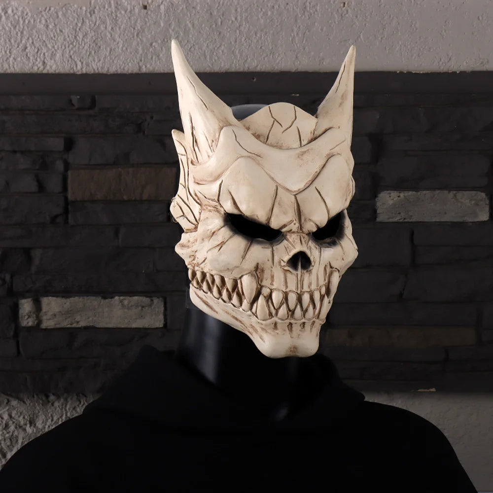 Anime Kaiju No 8 Skull Monster Latex Helmet Mask ☠ 🦇  🎃.