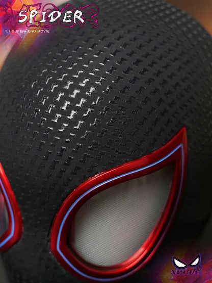 Miles Spider-Man head set electric eyes can move the vertical universe can blink mask.