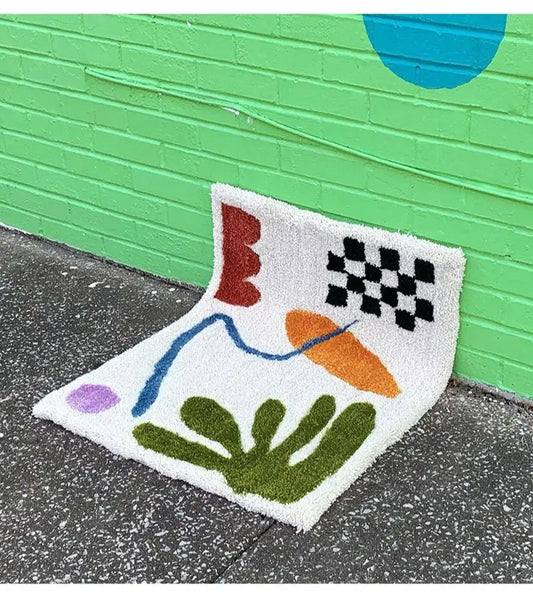 Geometric Pattern Tufted Carpet.