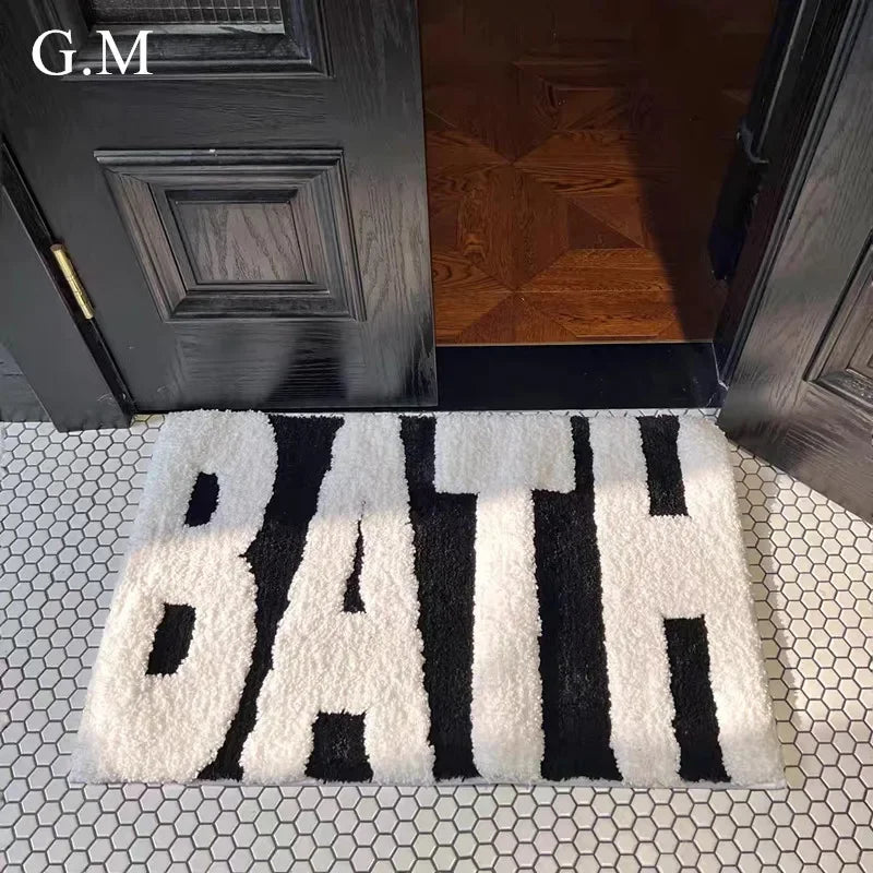 "GET NAKED" Non slip Bathroom Rugs.