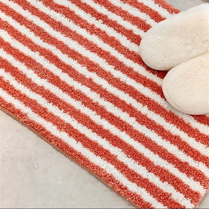 40x70cm Flocking Bath Mat Anti-slip Absorbent Bathtub Foot Pad.