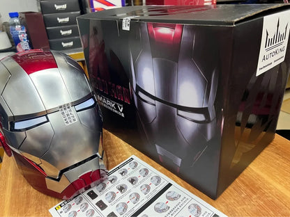 Marvel Iron Man Mk5 Helmet With  JARVIS A.I Intelligent Voice and Remote Controled.