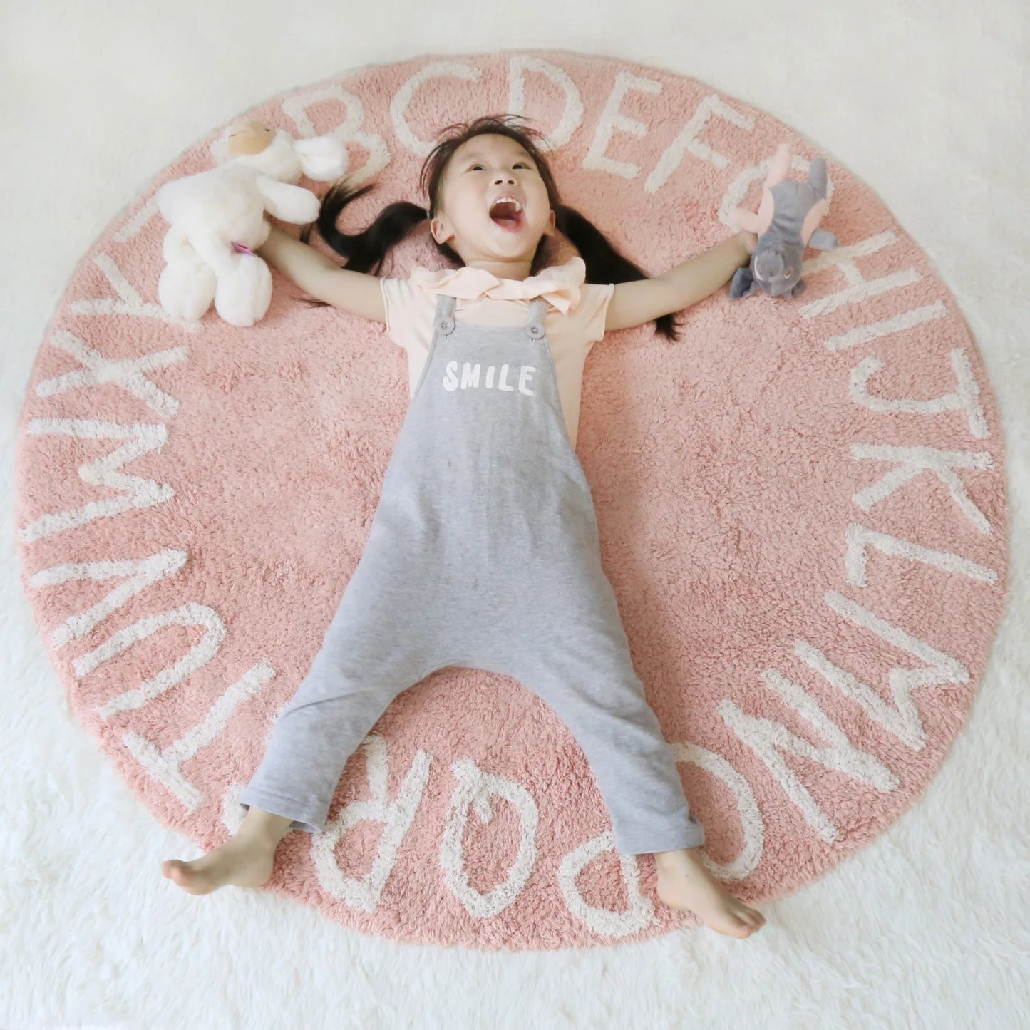 Cartoon Alphabet Children's Carpet Fluffy Soft Baby Crawling Rugs.