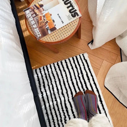 40x70cm Flocking Bath Mat Anti-slip Absorbent Bathtub Foot Pad.