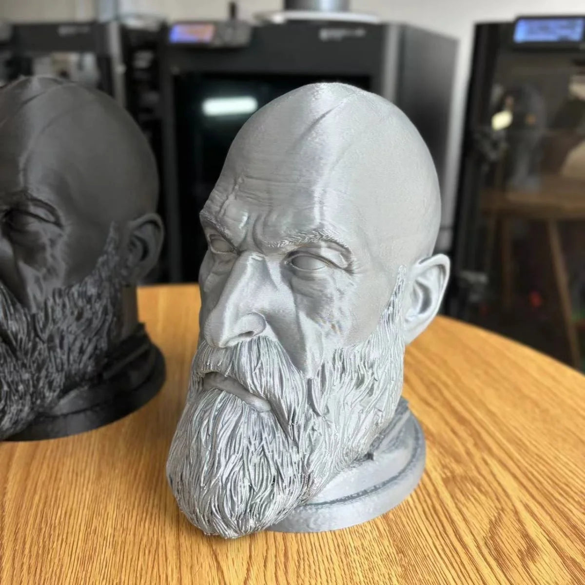 God Of War Kratos Statue Headphone Stand Holder.