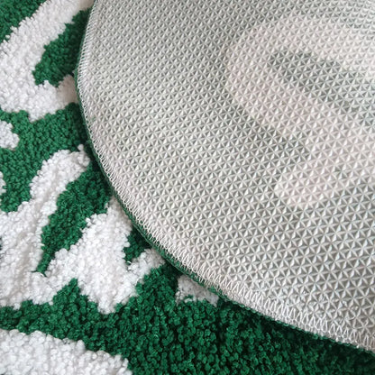 NNEOBA Heartfelt " LOVE YOURSELF" Green Fluffy Rugs.