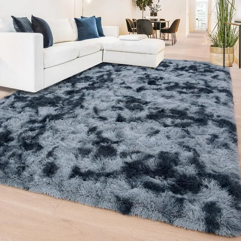 Fluffy Rugs for Living Room, Large Area Rugs With Memory Foam.