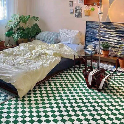 Retro Checkerboard Rugs.