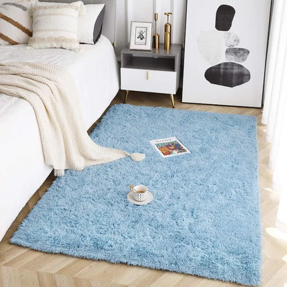 Fluffy Rugs for Living Room, Large Area Rugs With Memory Foam.