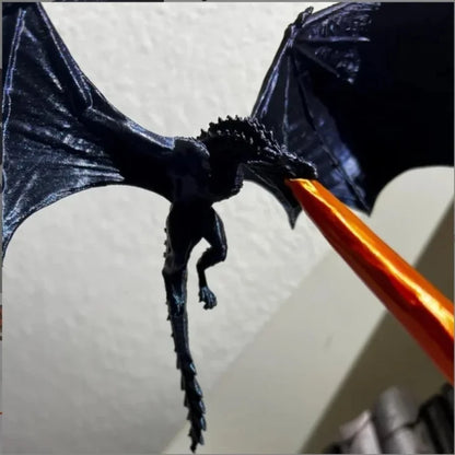 Dragon Flame Book Corner Creative Gothic Dragon Flame Bookshelf Statue.