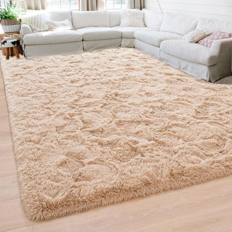 Fluffy Rugs for Living Room, Large Area Rugs With Memory Foam.