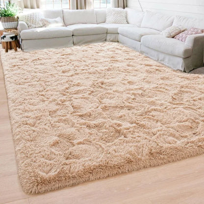 Fluffy Rugs for Living Room, Large Area Rugs With Memory Foam.