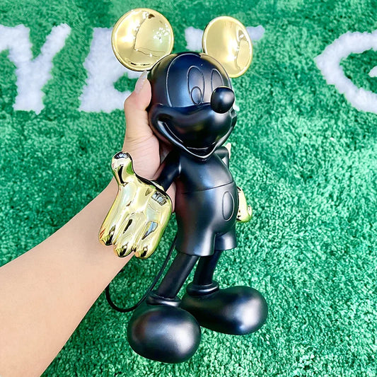 Cartoon Anime Mouse Statue Resin Plated.