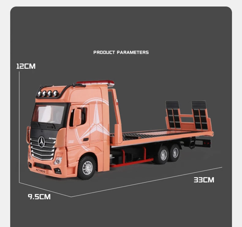 New Alloy Large Size Deck Flatbed Trailer Model.