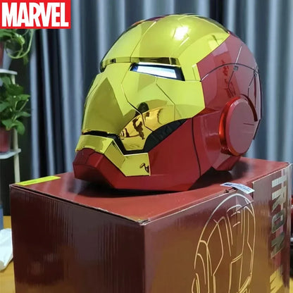 Marvel Electric Iron Man Helmet Voice Control Eyes With Light Model.