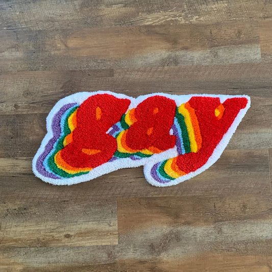 Rainbow Colorful "GAY" Rugs.