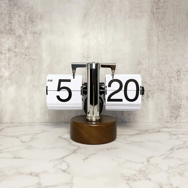 Flip Down Page Desk Clocks Retro Flip Clock .