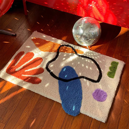 Geometric Pattern Tufted Carpet.