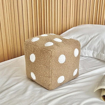 20cm Dice Plush Cubic Cushion Stuffed Pillow Cushion.