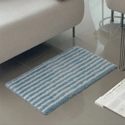 40x70cm Flocking Bath Mat Anti-slip Absorbent Bathtub Foot Pad.