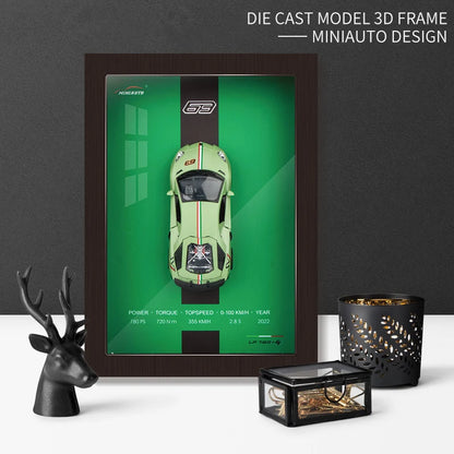 Frame Version Alloy Metal Sports Car Model.