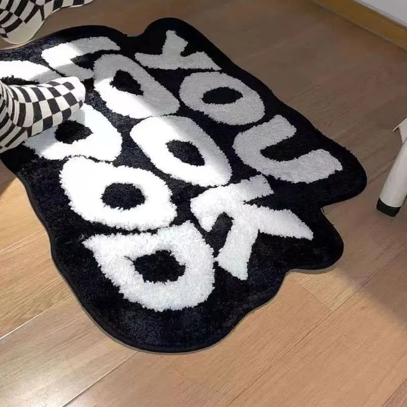 "You Look Good" Soft Plushy Message Decor Rugs.