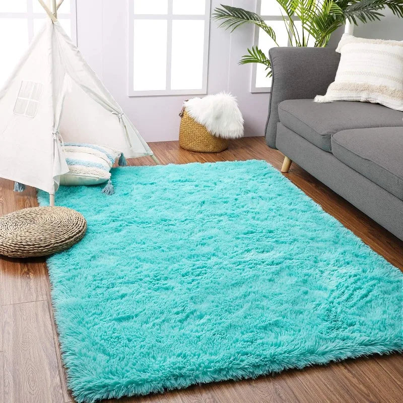 Fluffy Rugs for Living Room, Large Area Rugs With Memory Foam.